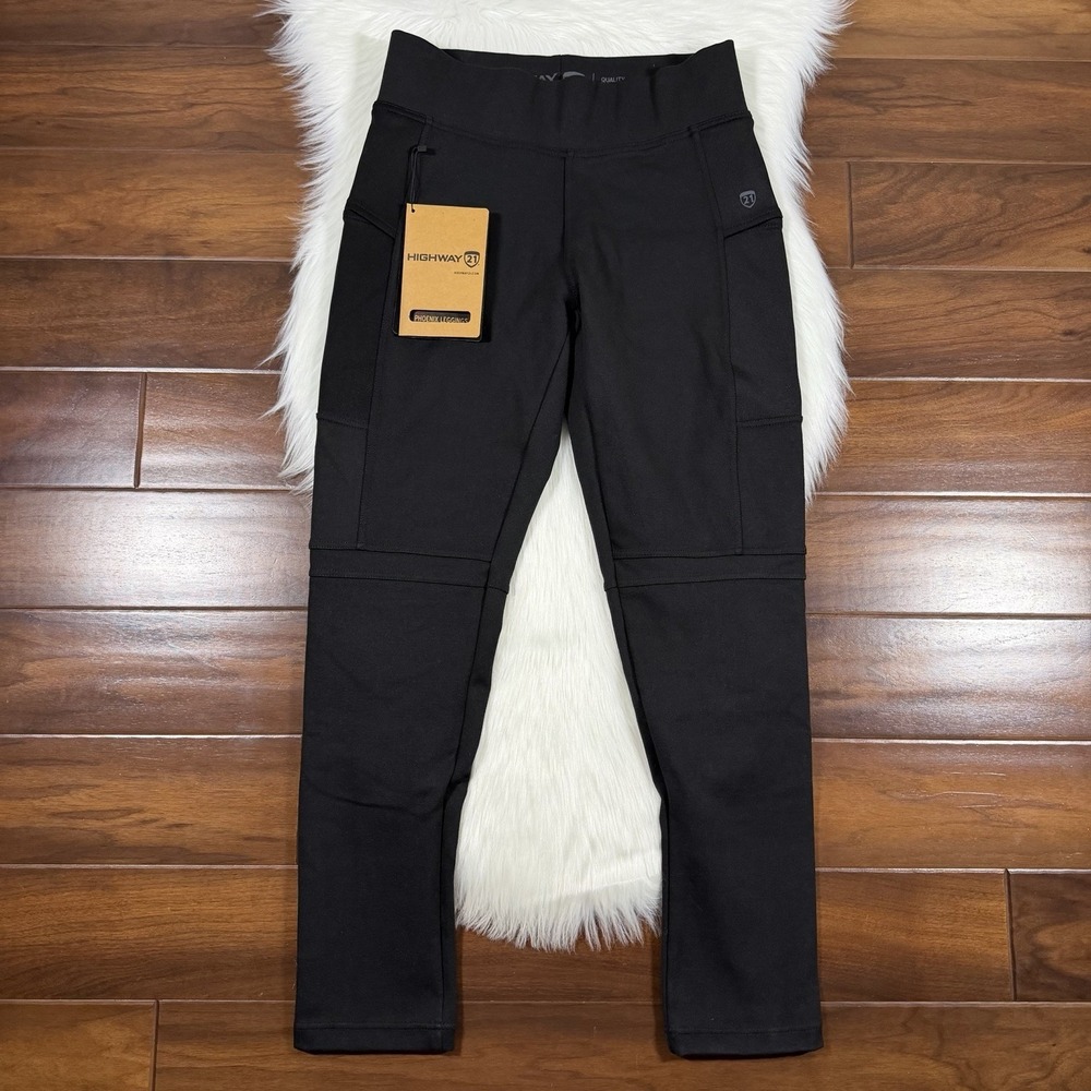 Highway 21 Women's Size 12 Black Phoenix Motorcycle Leggings Pants